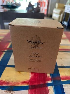 Willow Tree Brown Kraft Ornament Box and Retired ornament  ever UnBoxed until No